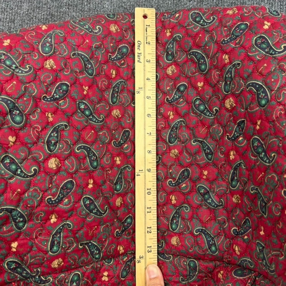 Paisley Quilted Duffle Bag Equestrian Western Preppy Large Red Blue Monogrammed - Picture 16 of 16